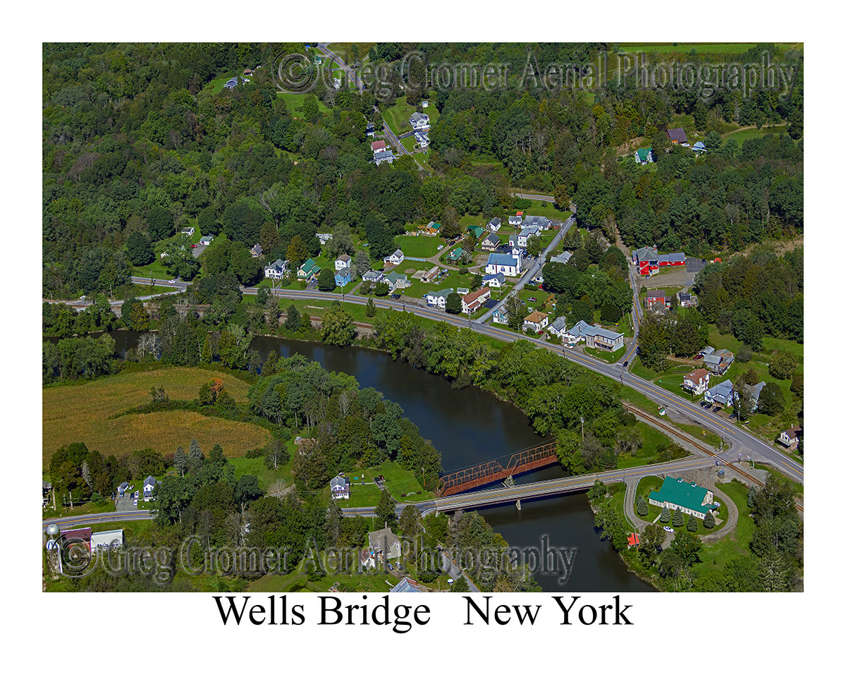 Greg Cromer Aerial Photography - Aerial Photos of Wells Bridge, New York